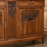 19th Century French Louis XVI Walnut Marble Top Buffet
