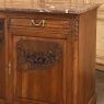 19th Century French Louis XVI Walnut Marble Top Buffet