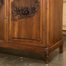 19th Century French Louis XVI Walnut Marble Top Buffet