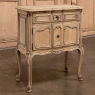 Pair Antique Country French Nightstands in Stripped Oak