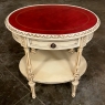Antique French Louis XVI Oval Painted End Table