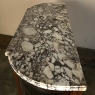 19th Century French Louis XVI Walnut Marble Top Display Buffet 