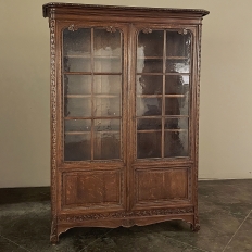 Antique Country French Louis XVI Style Bookcase