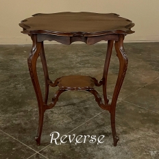 Antique French Walnut End Table