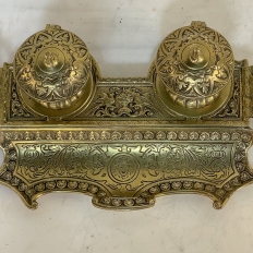 19th Century French Napoleon III Period Bronze Inkwell