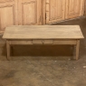 19th Century Country French Rustic Coffee Table in Stripped Oak