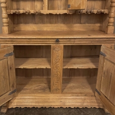 Antique Dutch Cupboard ~ Vaisselier in Stripped Oak