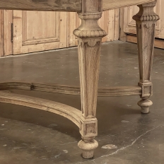 Antique French Louis XIV Dining Table in Stripped Oak