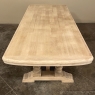 Rustic Country French Farm Table in Stripped Oak