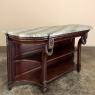 19th Century French Louis XVI Mahogany Marble Top Console ~ Sideboard