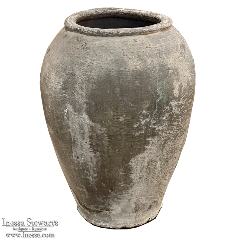 Antique European Terra Cotta Olive Jar