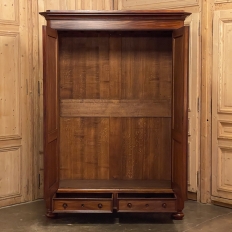 19th Century French Louis Philippe Period Mahogany Armoire