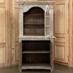 18th Century French Louis XVI Period Whitewashed Bookcase ~ Vitrine