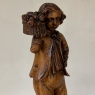 18th Century French Hand-Carved Walnut Statue