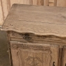19th Century Country French Petite Buffet in Stripped Oak