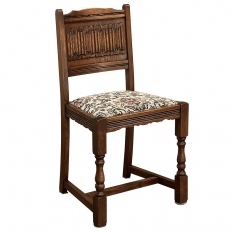 19th Century Gothic Walnut Side Chair
