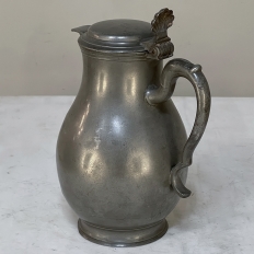19th Century Pewter Tankard by C. Dickman of Bruxelles