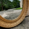 19th Century French Louis XVI Giltwood Oval Mirror