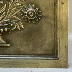 19th Century Cast Bronze Decorative Masonry Plaque