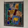 Antique Stained Glass Decorative Pane