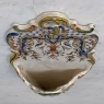 Antique French Hand-Painted Earthenware Wall Jardiniere from Rouen
