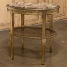 19th Century Italian Louis XVI Oval Marble Top End Table