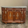 19th Century French Empire Mahogany Marble Top Buffet