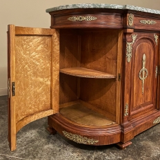 19th Century French Empire Mahogany Marble Top Buffet