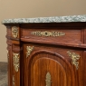 19th Century French Empire Mahogany Marble Top Buffet