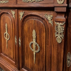 19th Century French Empire Mahogany Marble Top Buffet