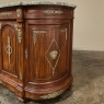 19th Century French Empire Mahogany Marble Top Buffet