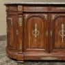 19th Century French Empire Mahogany Marble Top Buffet