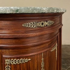 19th Century French Empire Mahogany Marble Top Buffet
