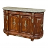 19th Century French Empire Mahogany Marble Top Buffet