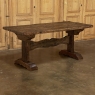 Antique Rustic Farm Trestle Table