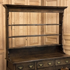 18th Century English Sideboard with Plate Rack