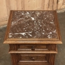 19th Century French Neoclassical Marble Top Nightstand