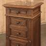 19th Century French Neoclassical Marble Top Nightstand