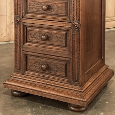 19th Century French Neoclassical Marble Top Nightstand