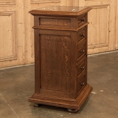 19th Century French Neoclassical Marble Top Nightstand