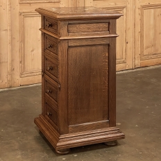19th Century French Neoclassical Marble Top Nightstand