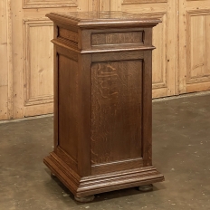 19th Century French Neoclassical Marble Top Nightstand