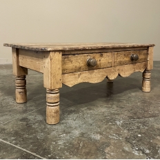 Antique Rustic Pine Coffee Table