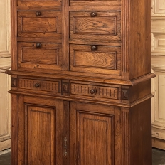 Antique Neoclassical Pharmacy File Cabinet