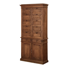 Antique Neoclassical Pharmacy File Cabinet