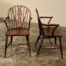 Set of 6 English Windsor Dining Chairs includes 2 Armchairs