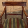 19th Century French Directoire Style Armchair in Mahogany with Mohair