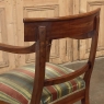 19th Century French Directoire Style Armchair in Mahogany with Mohair