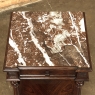 19th Century French Louis XVI Rosewood Marble Top Nightstand