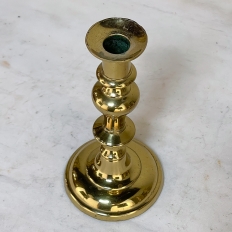 Set of Three 18th Century Hand-Made Brass Candlesticks